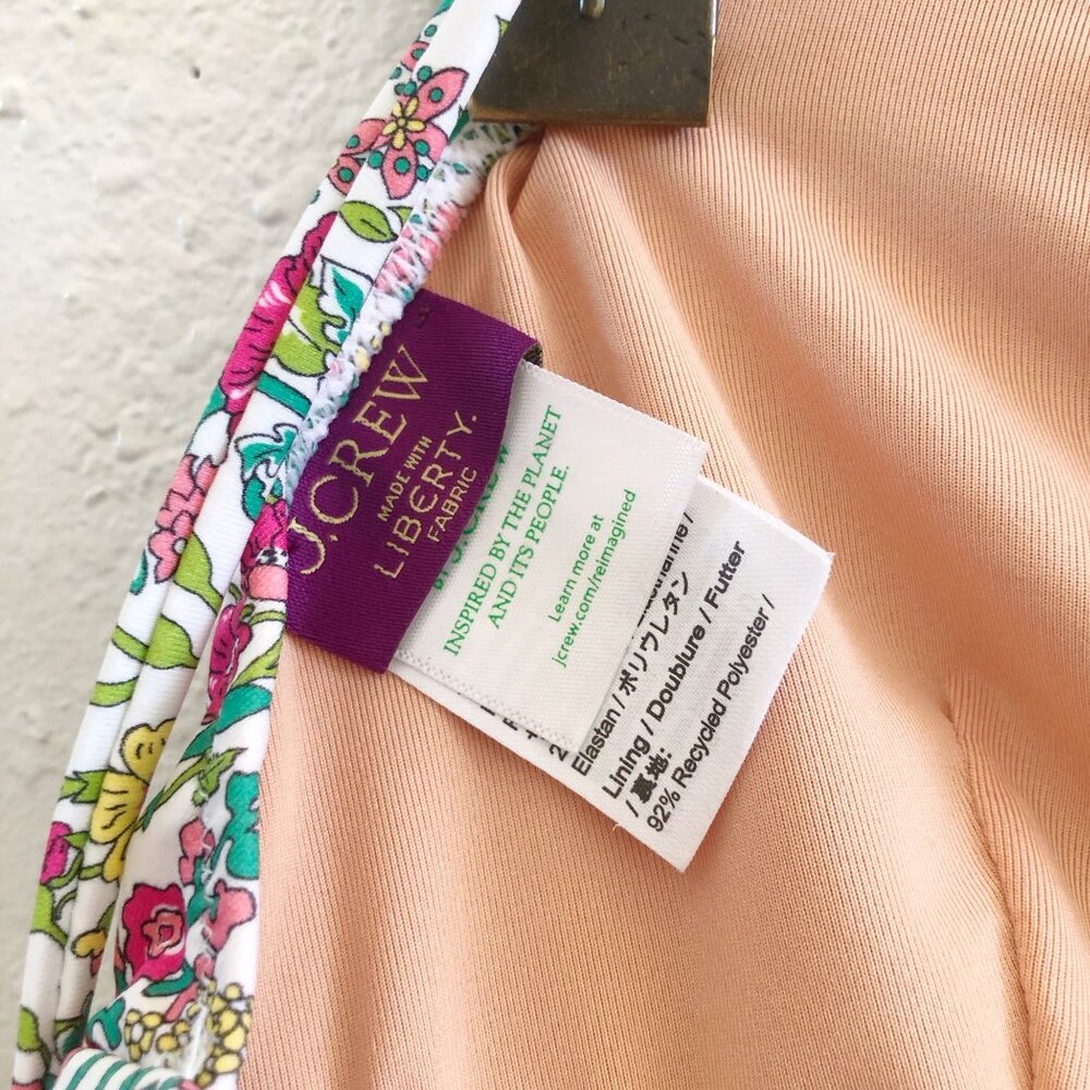 J.CREW‎ x LIBERTY Ruffle String Bikini Set Size Large - Picture 5 of 15